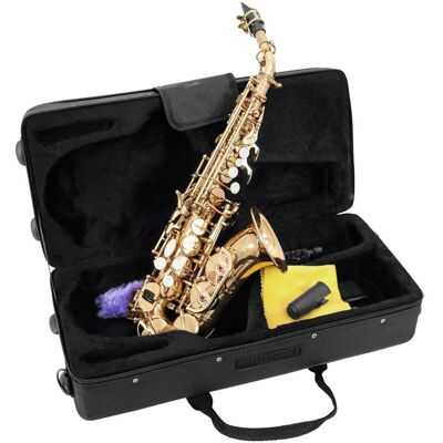 DIMAVERY SP-20 Saxophone Soprano Bb, or - Saxophones - Publicité DIMAVERY SP-20 Saxophone Soprano Bb, or - Saxophones - Publicité