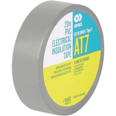 Ruban adhésif Advance Tapes AT7 PVC gris - 19 mm - 20 m - Rubans adhésifs et plus encore - Publicité Ruban adhésif Advance Tapes AT7 PVC gris - 19 mm - 20 m - Rubans adhésifs et plus encore - Publicité