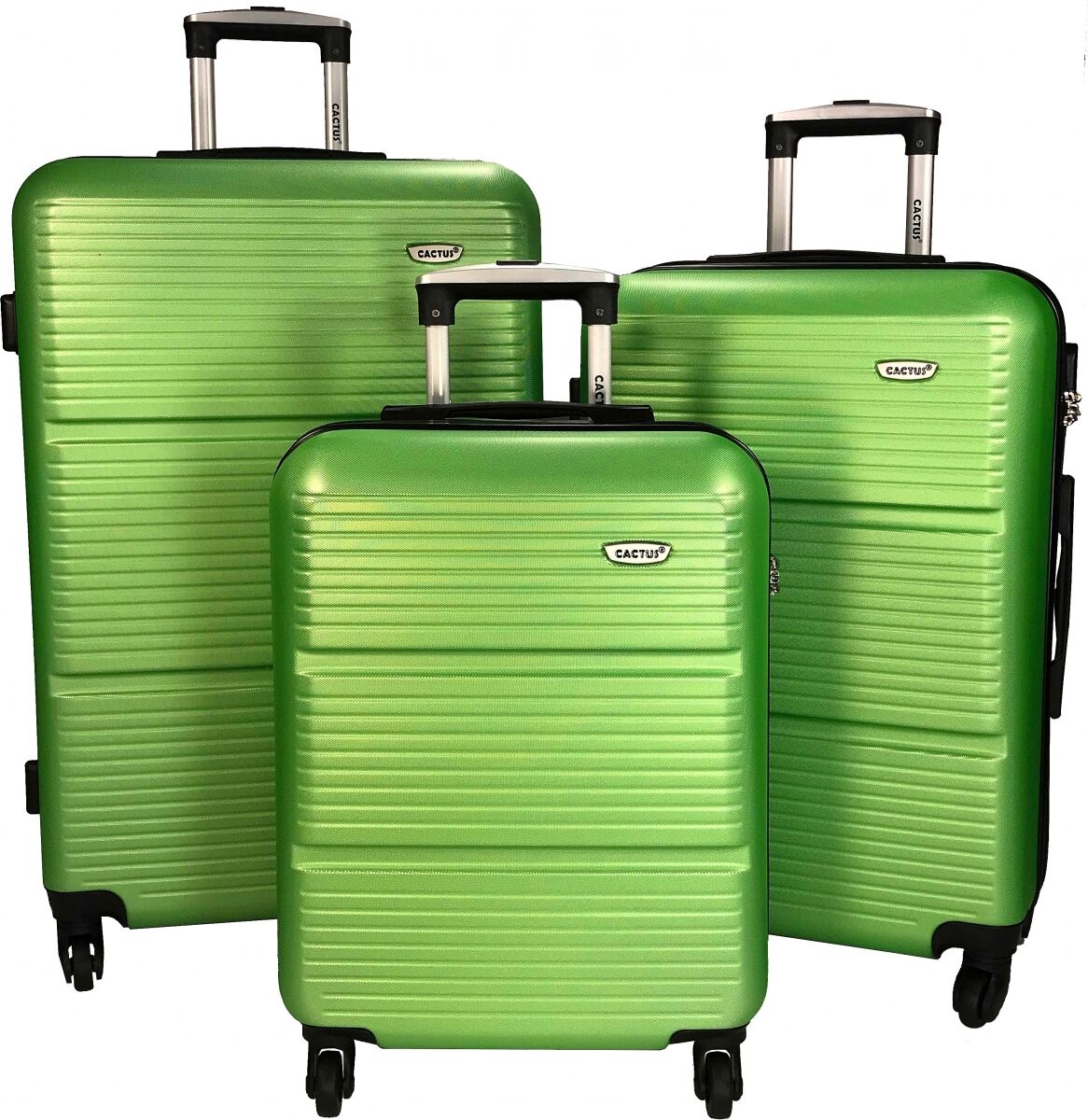 Cactus Lot 3 Valises Rigides dont 1 Valise Cabine Cactus ABS - VERT Cactus Lot 3 Valises Rigides dont 1 Valise Cabine Cactus ABS - VERT