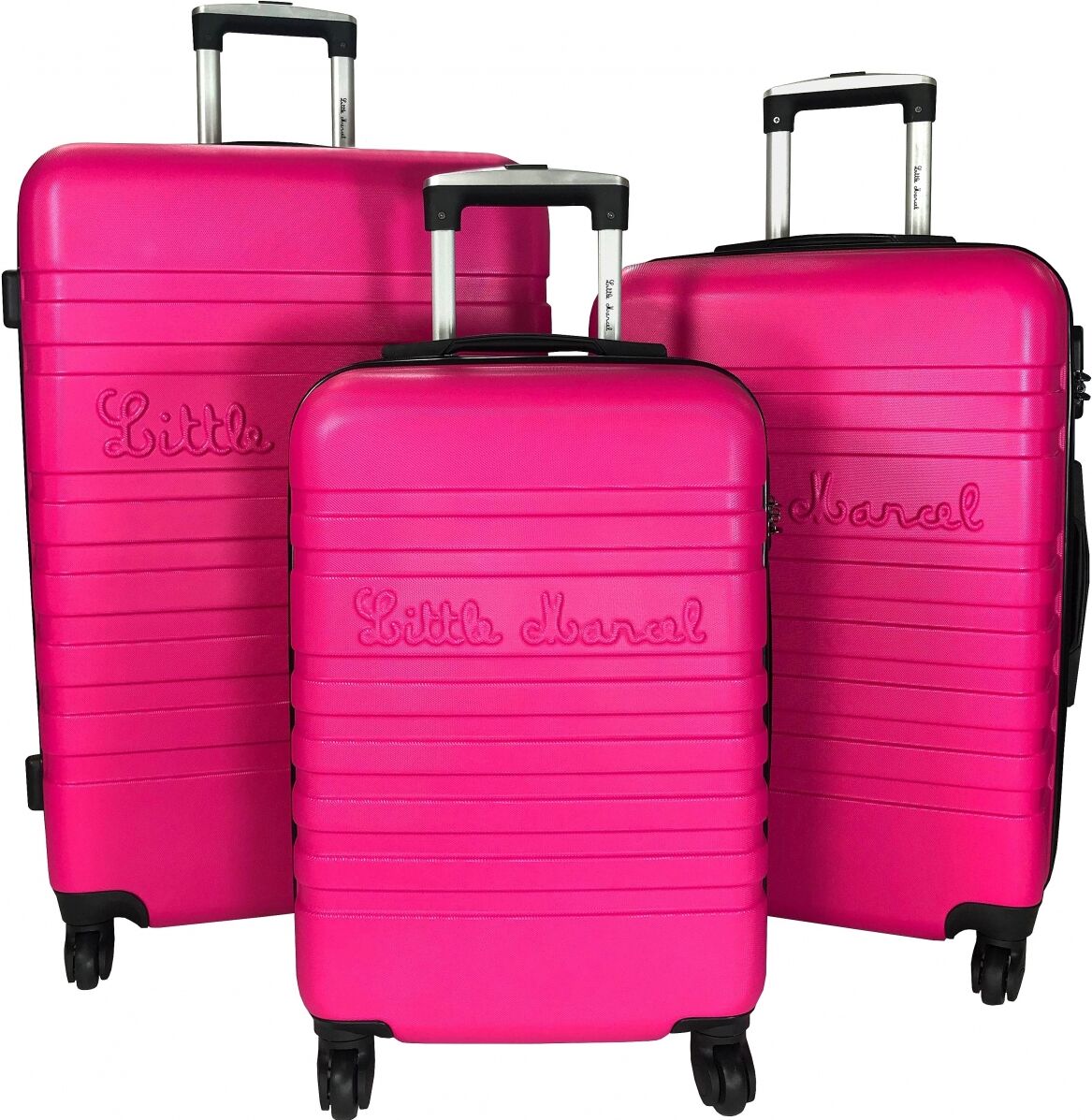 Little Marcel Lot 3 Valises Rigides dont 1 Valise Cabine Little Marcel ABS - FUSHIA Little Marcel Lot 3 Valises Rigides dont 1 Valise Cabine Little Marcel ABS - FUSHIA