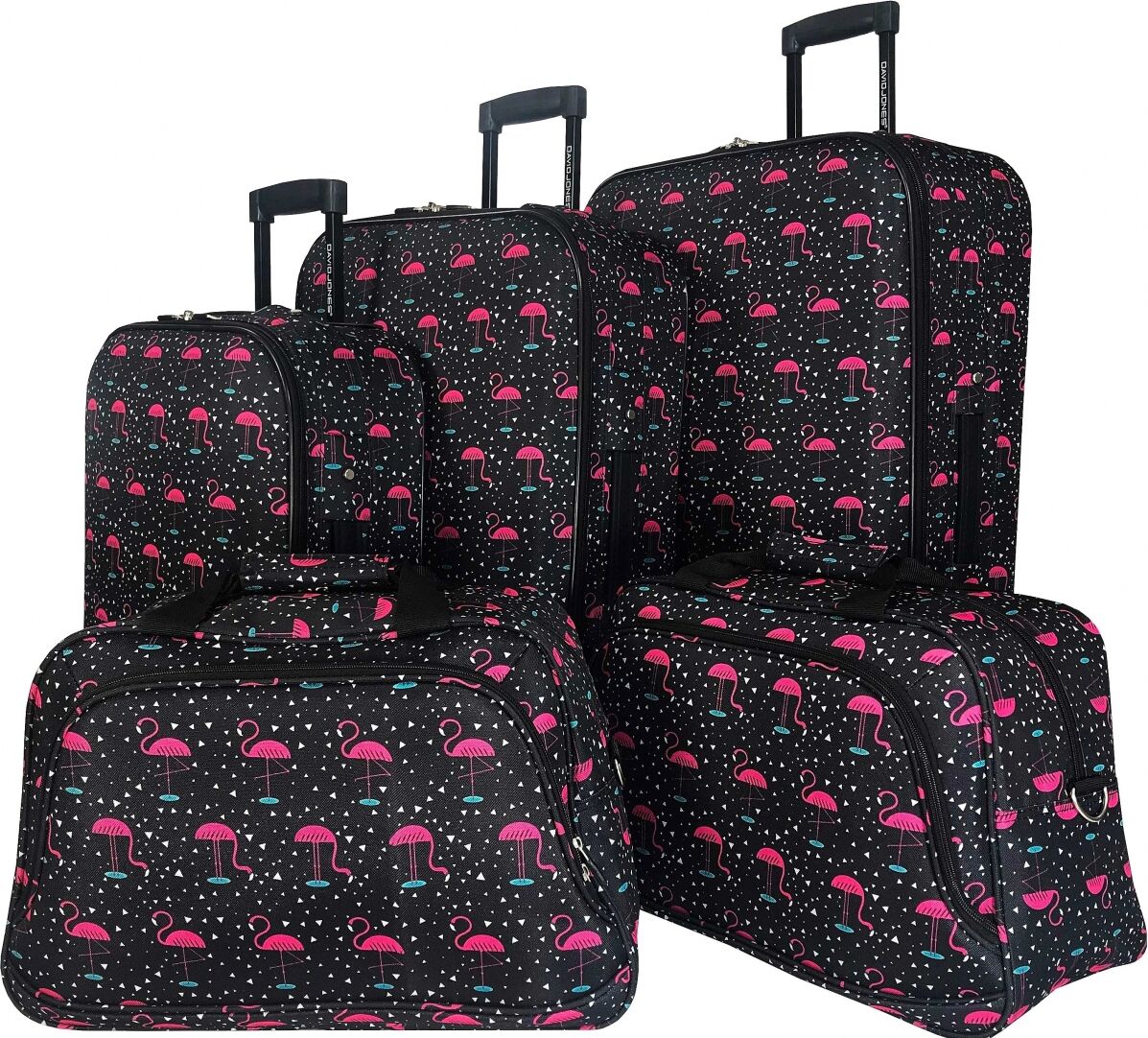 David Jones Lot de Valises Souples David Jones - FLAMINGO David Jones Lot de Valises Souples David Jones - FLAMINGO