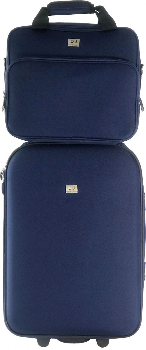 David Jones Lot Valise Cabine et Reporter Souple David Jones - Marine David Jones Lot Valise Cabine et Reporter Souple David Jones - Marine