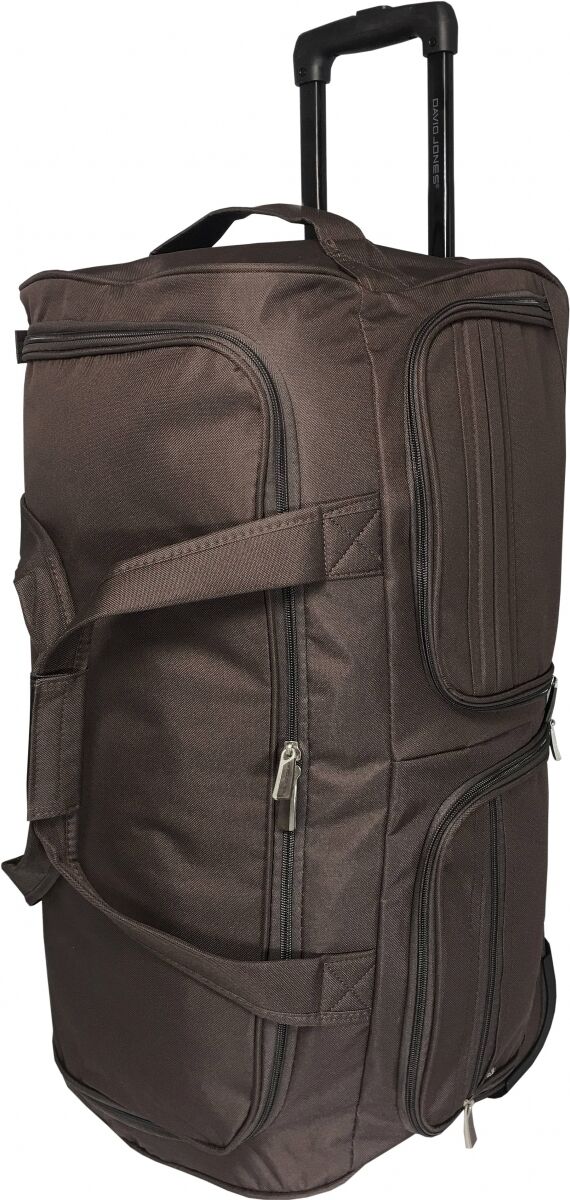 David Jones Sac De Voyage à Roulettes Souple David Jones - Moyenne Taille - MARRON FONCE David Jones Sac De Voyage à Roulettes Souple David Jones - Moyenne Taille - MARRON FONCE