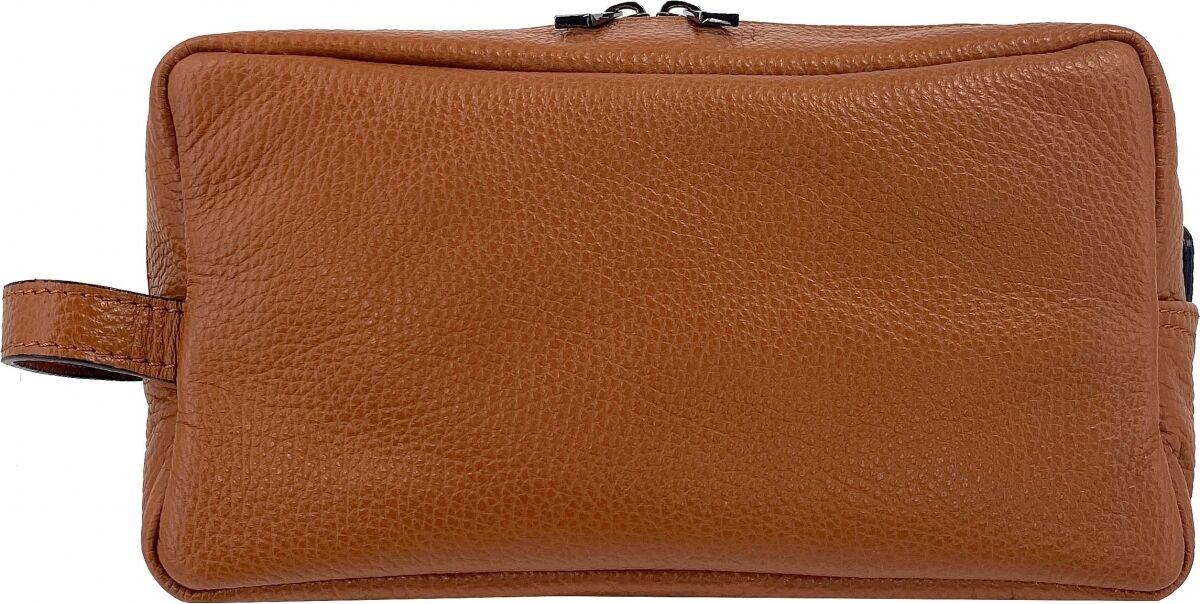 Sylvain Lefebvre Trousse de toilette Cuir de vachette Sylvain Lefebvre - MARRON CLAIR Sylvain Lefebvre Trousse de toilette Cuir de vachette Sylvain Lefebvre - MARRON CLAIR