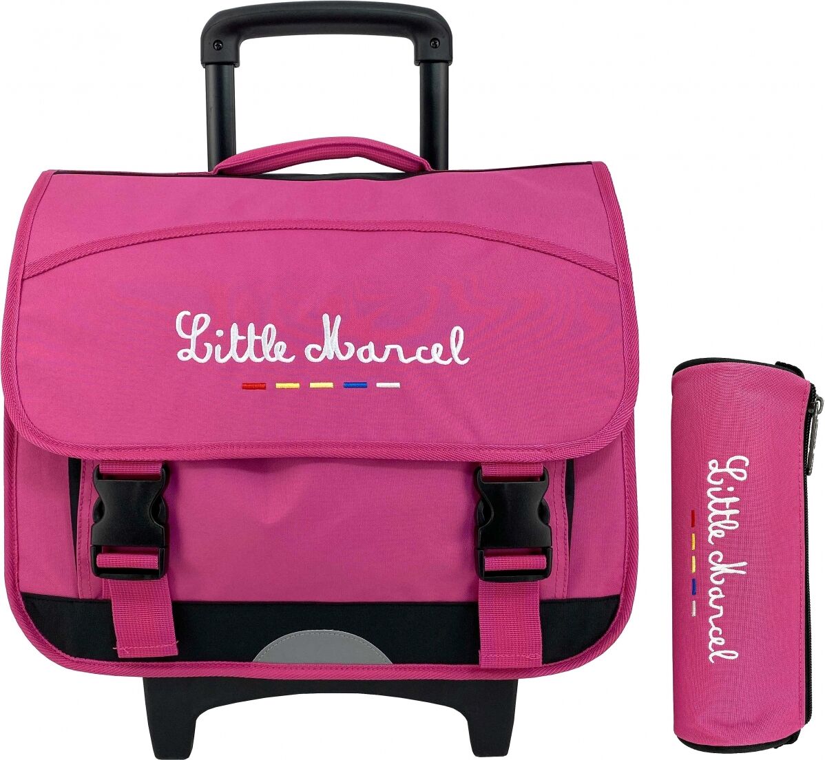 Little Marcel Cartable Scolaire à Roulette Little Marcel - ROSE Little Marcel Cartable Scolaire à Roulette Little Marcel - ROSE