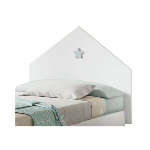 BOBOCHIC Tête de lit 100 cm SOLIO Blanc  - Blanc - Panneaux de particules - Publicité