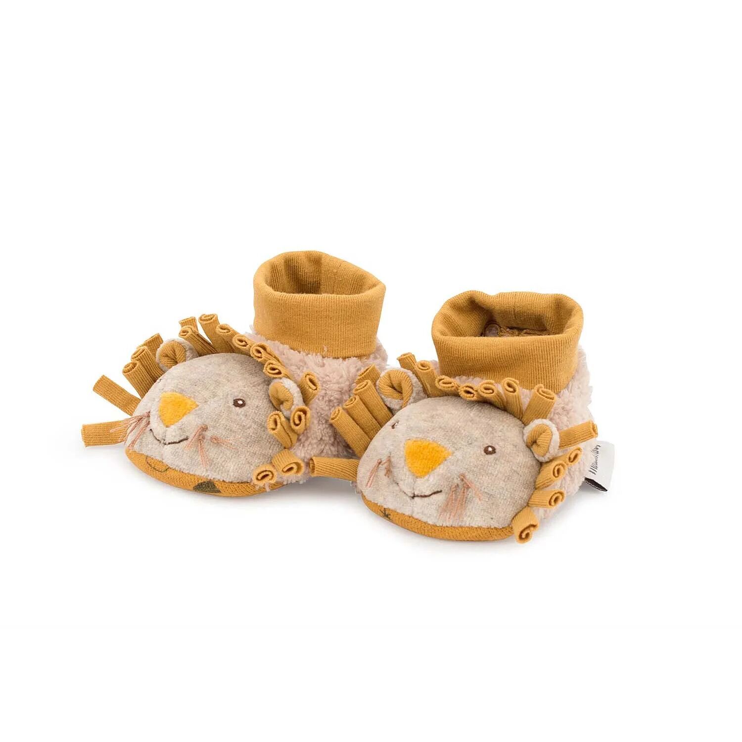Moulin Roty Chaussons Lion Sous Mon Baobab MULTICOLORE Moulin Roty0-6 mois