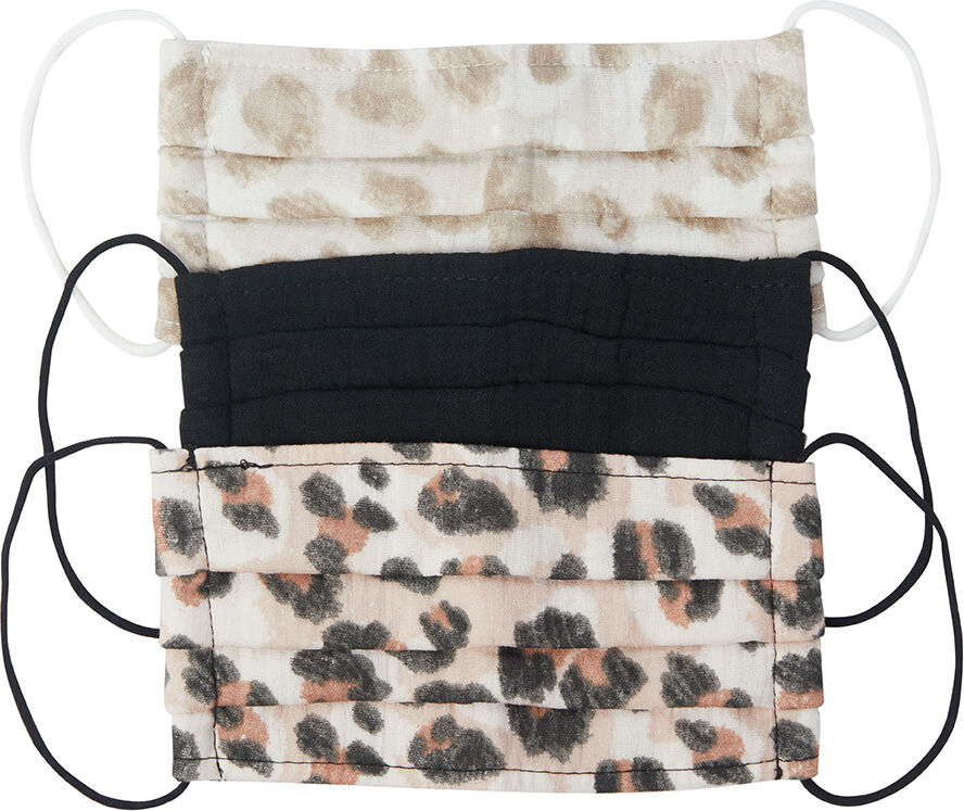 Kitsch Cotton Face Mask Set Leopard Kitsch Cotton Face Mask Set Leopard