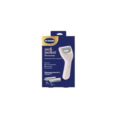 Scholl Pedi Perfect Râpe Électrique + 2 Rouleaux Recharges Nano Tech - Boîte 1 râpe électrique + 2 rouleaux recharges - Publicité Scholl Pedi Perfect Râpe Électrique + 2 Rouleaux Recharges Nano Tech - Boîte 1 râpe électrique + 2 rouleaux recharges - Publicité