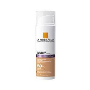 La Roche-Posay Anthelios Pigment Correct Photocorrection Crème Quotidienne Teintée Foncée SPF50+ 50 ml - Flacon-Pompe 50 ml