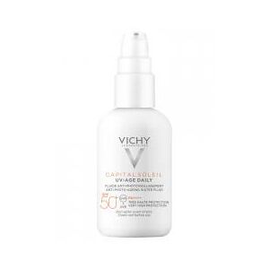 Vichy Capital Soleil UV-Age Daily Fluide Anti-Photovieillissement SPF50+ 40 ml - Flacon-Pompe 40 ml - Publicité