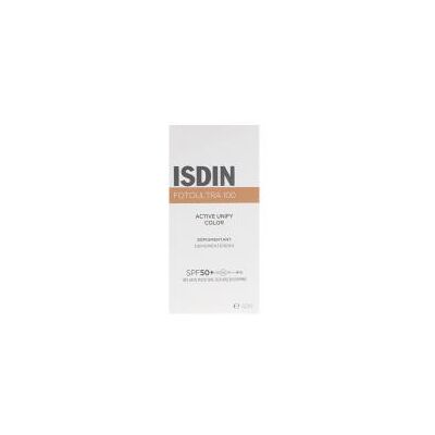 Isdin Active Unify Color SPF 50+ Crème Solaire Teintée - Régulateur de Mélanine - Publicité Isdin Active Unify Color SPF 50+ Crème Solaire Teintée - Régulateur de Mélanine - Publicité