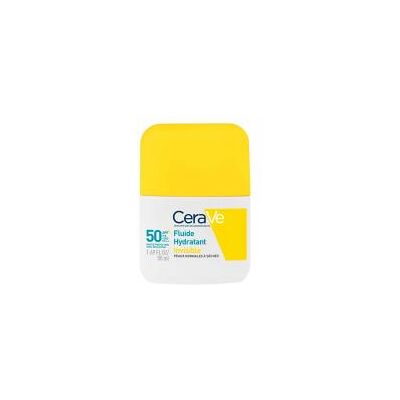 CeraVe Fluide Hydratant Invisible SPF50 50 ml - Flacon 50 ml - Publicité CeraVe Fluide Hydratant Invisible SPF50 50 ml - Flacon 50 ml - Publicité