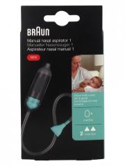 Braun Aspirateur Nasal Manuel 1 - BoÃ®te 1 aspirateur nasal + 2 embouts nasaux