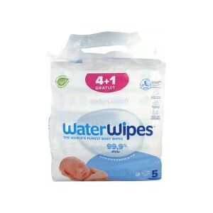 Waterwipes Lot de 4 x 60 Lingettes + 60 Lingettes Offertes - Lot 5 x 60 lingettes