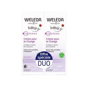 Weleda Bébé Derma Crème Pour Le Change à La Mauve Blanche Lot de 2 x 50 ml - Lot 2 x 50 ml