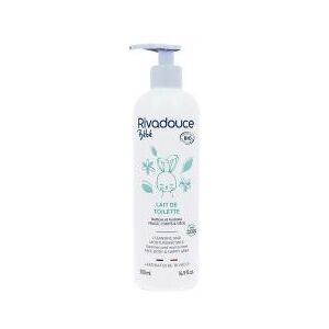 Rivadouce Bébé Lait de Toilette Bio 500 ml - Flacon-Pompe 500 ml