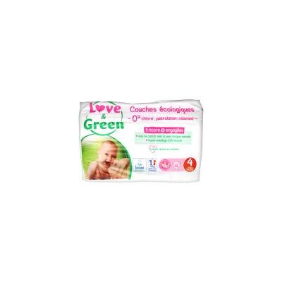 Couches hypoallergéniques Love & Green T4 - 7-14 kg - Publicité Couches hypoallergéniques Love & Green T4 - 7-14 kg - Publicité
