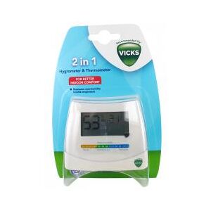 Vicks Hygromètre et Thermomètre 2en1 - Blister 1 thermomètre