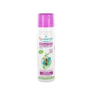 Puressentiel Spray Répulsif Poux 75 ml - Flacon-Vaporisateur 75 ml