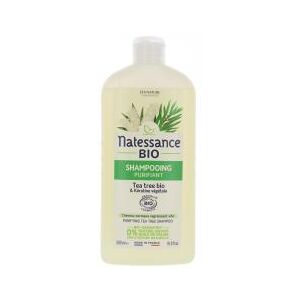 Natessance Shampoing Purifiant Tea Tree Bio et Kératine Végétale 500 ml - Flacon 500 ml