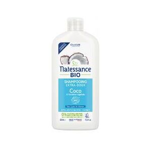 Natessance Shampoing Extra Doux Coco Bio et Kératine Végétale 500 ml - Flacon 500 ml