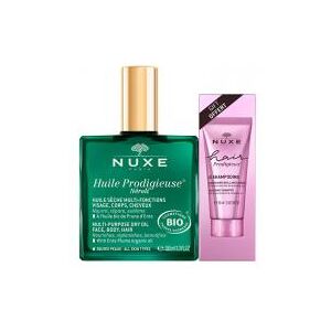 Nuxe Huile Prodigieuse Néroli Bio 100 ml + Hair Prodigieux Le Shampoing Brillance Miroir 30 ml Offert - Lot 2 produits dont 1 offert - Publicité Nuxe Huile Prodigieuse Néroli Bio 100 ml + Hair Prodigieux Le Shampoing Brillance Miroir 30 ml Offert - Lot 2 produits dont 1 offert - Publicité
