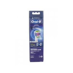 Oral-B 3D White Clean Maximiser 3 brossettes - Blister 3 Brossettes de rechange.