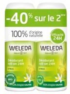 Weleda Déodorant au Citrus Roll-on 24H Lot de 2 x 50 ml - Lot 2 x 50 ml