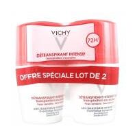 Vichy Détranspirant Intensif 72H Transpiration Excessive Lot de 2 x 50 ml – Lot 2 x 50 ml