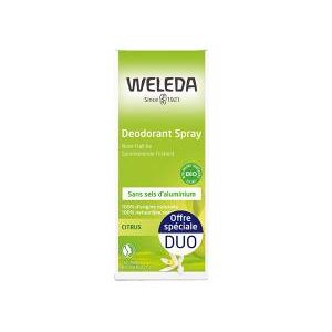 Weleda Déodorant Spray au Citrus Lot de 2 x 100 ml - Spray 2 x 100 ml - Publicité