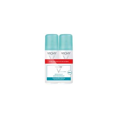Vichy Déodorant Anti-Transpirant 48H Spray 2X125 ML - Publicité Vichy Déodorant Anti-Transpirant 48H Spray 2X125 ML - Publicité