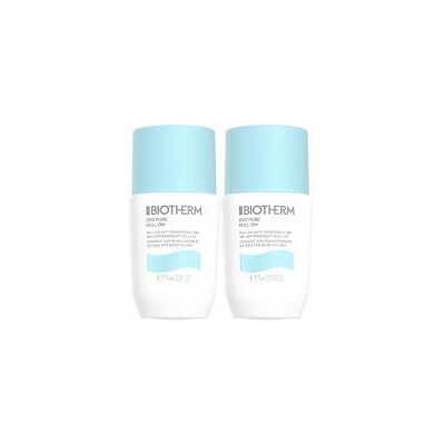Biotherm Déo Pure Anti-Transpirant Roll-On Lot de 2 x 75 ml - Flacon-Bille 2 x 75 ml - Publicité Biotherm Déo Pure Anti-Transpirant Roll-On Lot de 2 x 75 ml - Flacon-Bille 2 x 75 ml - Publicité