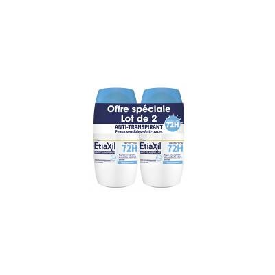 Etiaxil Déodorant Anti-Transpirant Protection 72H Roll-On Lot de 2 x 50 ml - Lot 2 x 50 ml - Publicité Etiaxil Déodorant Anti-Transpirant Protection 72H Roll-On Lot de 2 x 50 ml - Lot 2 x 50 ml - Publicité