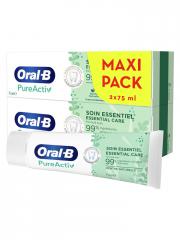 Oral-B Dentifrice PureActiv Soin Essentiel Lot de 2 x 75 ml - Lot 2 x 75 ml