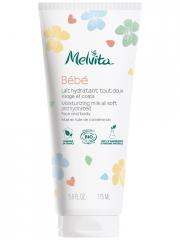 Melvita Bébé Lait Hydratant Tout Doux Visage et Corps Bio 175 ml - Tube 175 ml