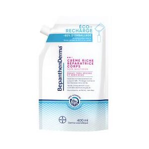 Bepanthen Derma Crème Riche Réparatrice Corps Éco-Recharge 400 ml - Sachet 400 ml