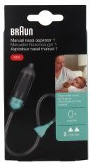 Braun Aspirateur Nasal Manuel 1 - Boîte 1 aspirateur nasal + 2 embouts nasaux