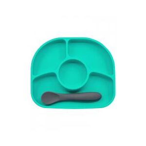 Bblüv Yümi Assiette Anti-Dégât et Cuillère en Silicone 4 Mois et + - Boîte 1 assiette + 1 cuillère