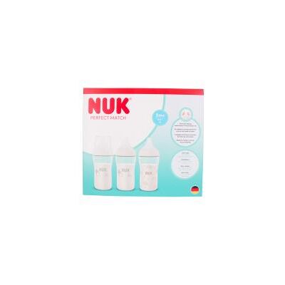 NUK Perfect Match Coffret 3 Biberons 260 ml 3 Mois et + - Coffret 3 biberons de 260 ml - Publicité NUK Perfect Match Coffret 3 Biberons 260 ml 3 Mois et + - Coffret 3 biberons de 260 ml - Publicité