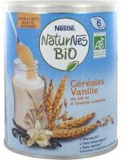 Nestlé Naturnes Bio Céréales Vanille Dès 6 Mois 240 g - Boîte 240 g Nestlé Naturnes Bio Céréales Vanille Dès 6 Mois 240 g - Boîte 240 g