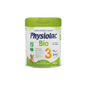 Physiolac Bio 3 10 Mois à 3 Ans 800 g - Pot 800 g