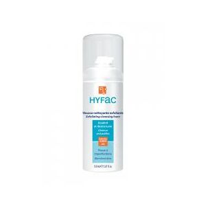 Hyfac Mousse Nettoyante aux AHA Visage 150 ml - Flacon-Pompe 150 ml