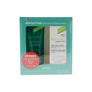 Noreva Exfoliac Global X-Pro Soin Global Intensif 30 ml + Gel Moussant Doux 100 ml Offert - Coffret 2 produits