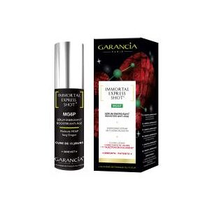 Garancia Immortal Express Shot MG6P Sérum Énergisant Booster Anti-Âge 15 ml - Flacon-Pompe 15 ml - Publicité Garancia Immortal Express Shot MG6P Sérum Énergisant Booster Anti-Âge 15 ml - Flacon-Pompe 15 ml - Publicité