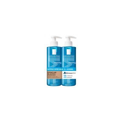 La Roche-Posay Effaclar Gel Moussant Purifiant Lot de 2 x 400 ml - Lot 2 x 400 ml - Publicité La Roche-Posay Effaclar Gel Moussant Purifiant Lot de 2 x 400 ml - Lot 2 x 400 ml - Publicité