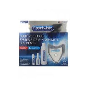 Rapid White Lumière Bleue Système de Blanchiment des Dents - Coffret 3 produits + 1 lampe