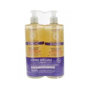 Eau Thermale Jonzac Eau de Jonzac Nutritive AP+ Huile Lavante Relipidante Bio Lot de 2 x 500 ml - Flacon-Pompe 2 x 500 ml