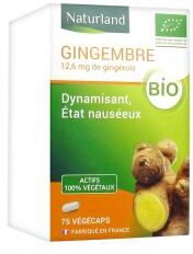 Naturland Gingembre Bio 75 Végécaps - Flacon 75 Végécaps