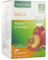 Naturland Maca Bio 75 Végécaps - Pot 75 gélules